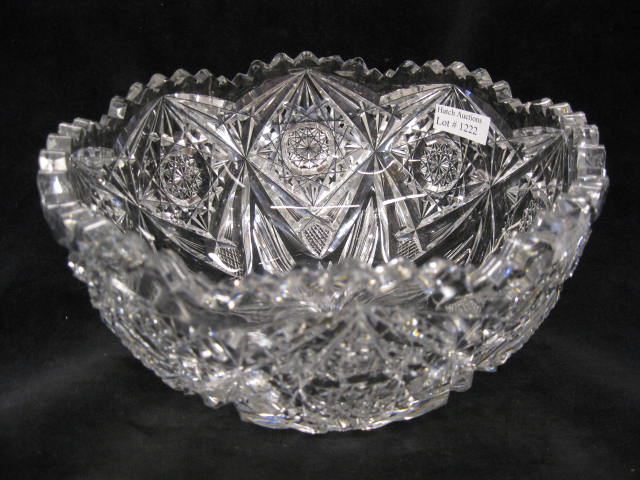 Libbey Cut Glass Bowl signed