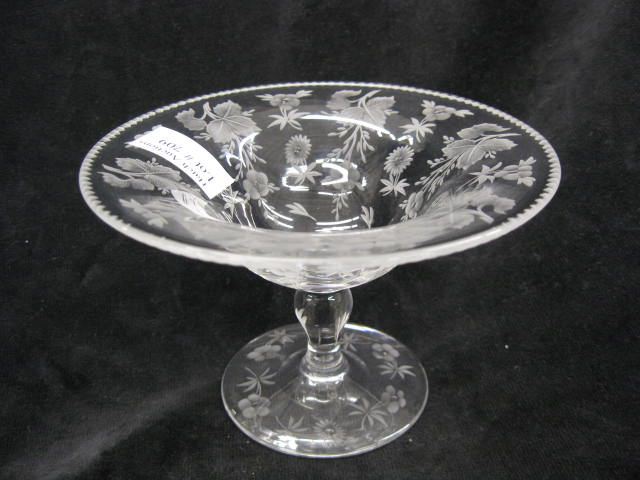 Libbey Cut Glass Compote fine