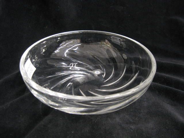 Libbey Cut Glass Dish signed 6''