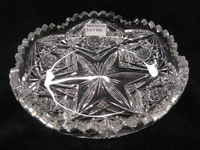 Libbey Cut Glass Dish signed six