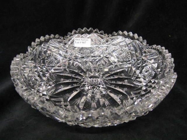 Libbey Cut Glass Low Bowl