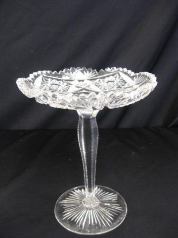 Libbey Cut Glass Tazza or Tall