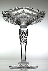 LIBBEY HERRINGBONE CUT GLASS C