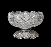 LIBBEY 'SULTANA' CUT GLASS PUN