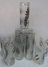 LIBBY MID-CENTURY SILVER FOLIA