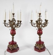 LIBERACE ESTATE: PAIR OF CANDE