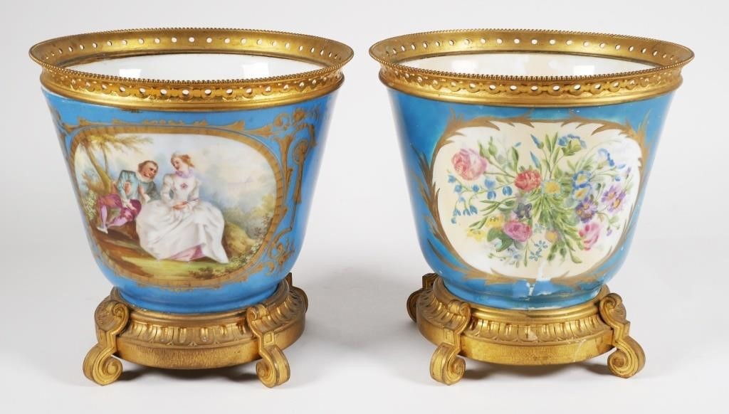 LIBERACE ESTATE: PAIR SEVRES