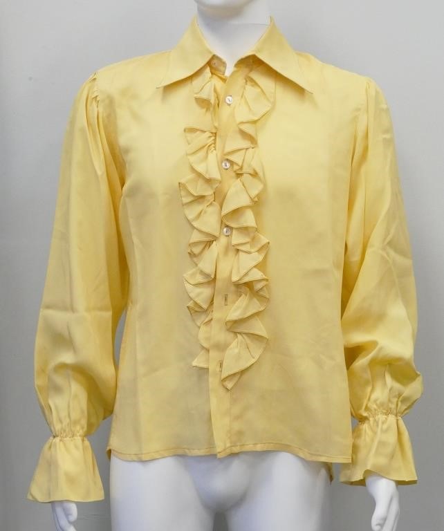LIBERACE RUFFLED TUXEDO SHIRT,
