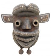 LIBERIAN GREBO CARVED & PIGMEN