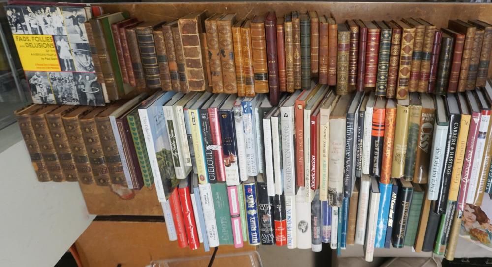 LIBRARY OF BOOKS (LEATHER,