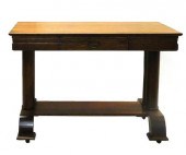 LIBRARY TABLE, EARLY 20TH C.,