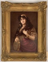 LICHTE GERMAN PORCELAIN PLAQUE