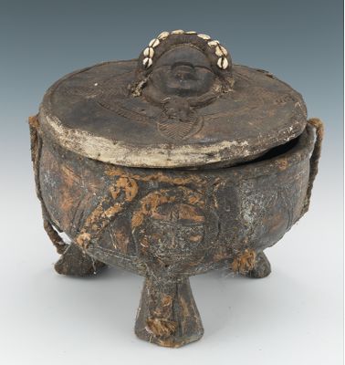 Lidded bucket Dan Tribe Ivory Coast