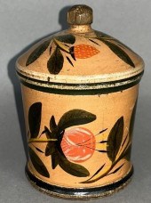 LIDDED SAFFRON JAR ATTRIBUTED