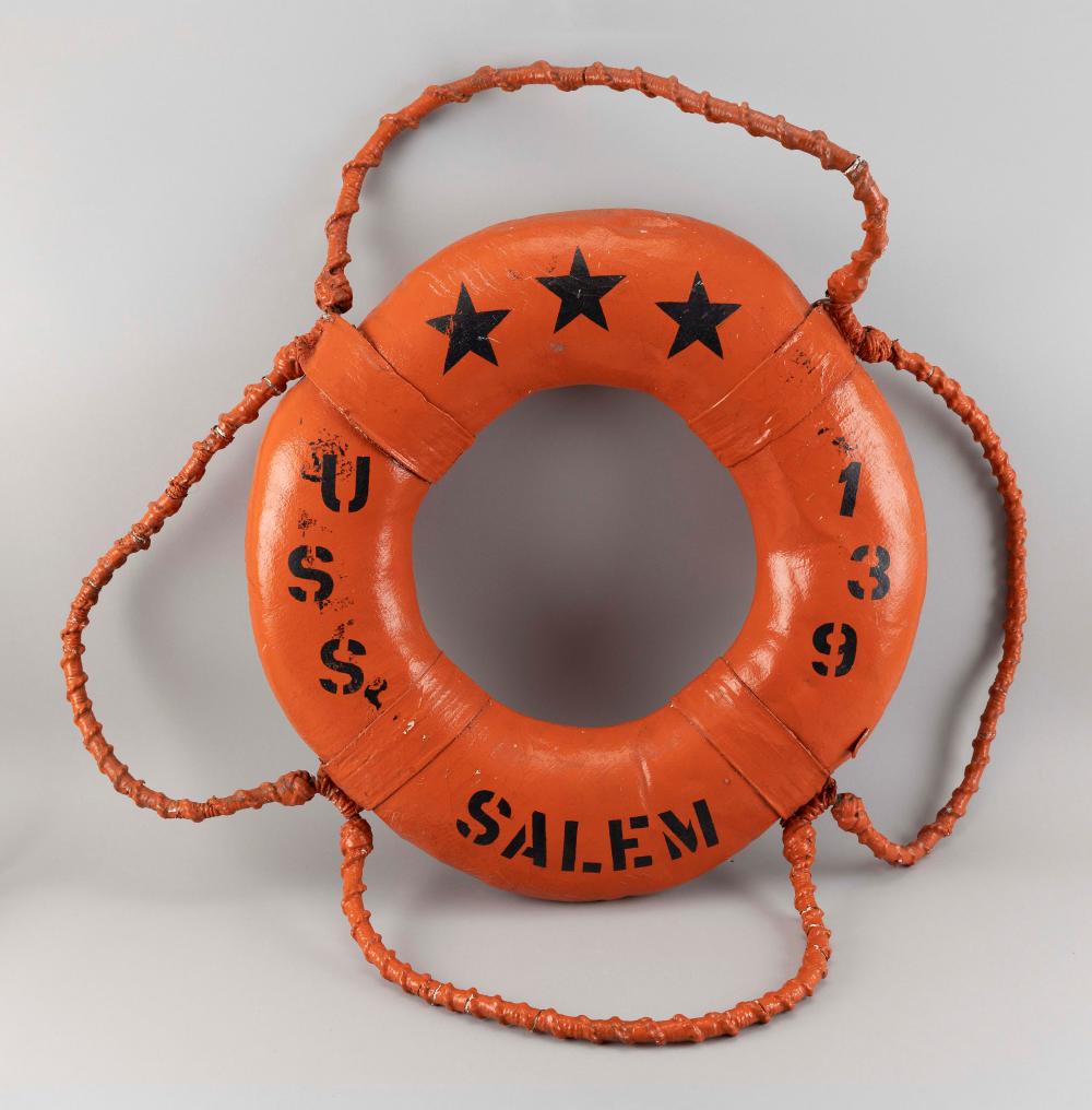 LIFE RING FROM THE U.S.S. CRUISER