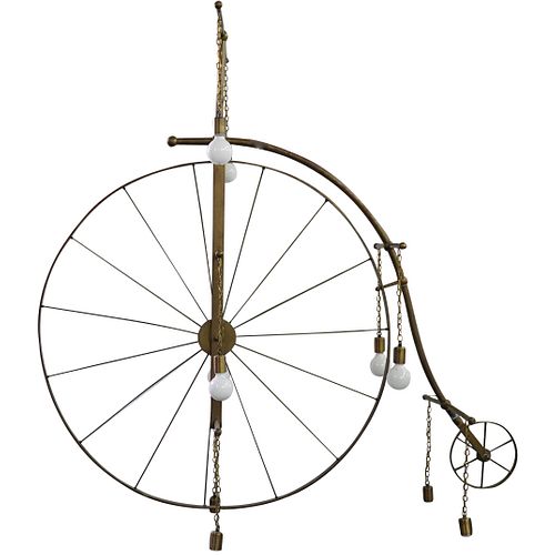 LIFE SIZE BRASS PENNY FARTHING