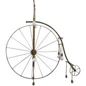 LIFE SIZE BRASS PENNY FARTHING