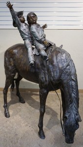 LIFE SIZE BRONZE FIGURE OF HOR