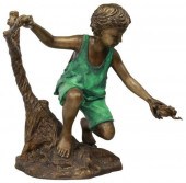 LIFE-SIZE BRONZE GARDEN SCULPT