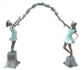 LIFE-SIZE BRONZE GARDEN SCULPT