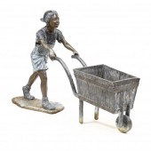 LIFE-SIZE BRONZE GARDEN STATUE