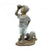 LIFE-SIZE BRONZE GARDEN STATUE