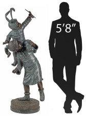 LIFE-SIZE BRONZE SCULPTURE CHI