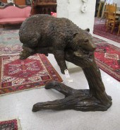 LIFE-SIZE BRONZE WILDLIFE FLOO