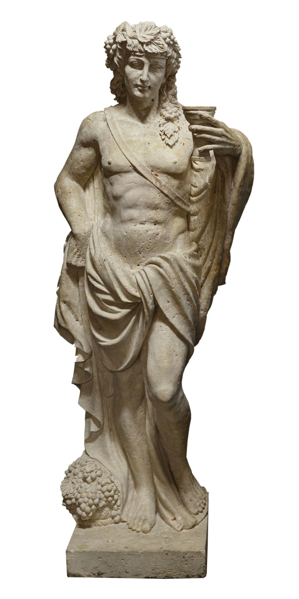 LIFE SIZE CARVED ITALIAN MARBLE