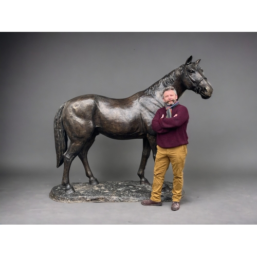 LIFE SIZE CAST BRONZE 'HORSE'