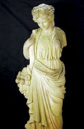 LIFE SIZE CAST STONE FIGURE WO