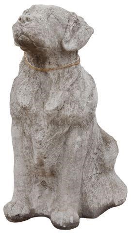 LIFE-SIZE CAST STONE GARDEN FIGURE,