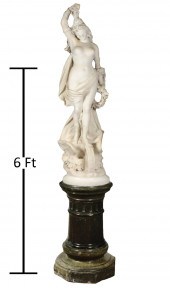 LIFE SIZE MARBLE, STYLE OF VIT