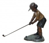 LIFE-SIZE PATINATED BRONZE SCU