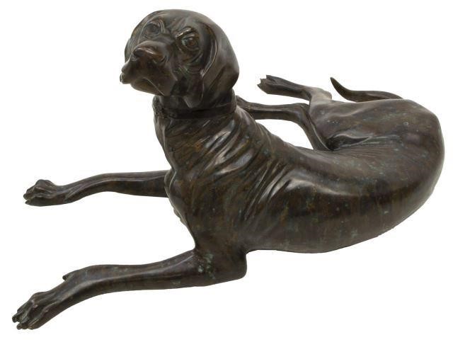LIFE-SIZE PATINATED BRONZE