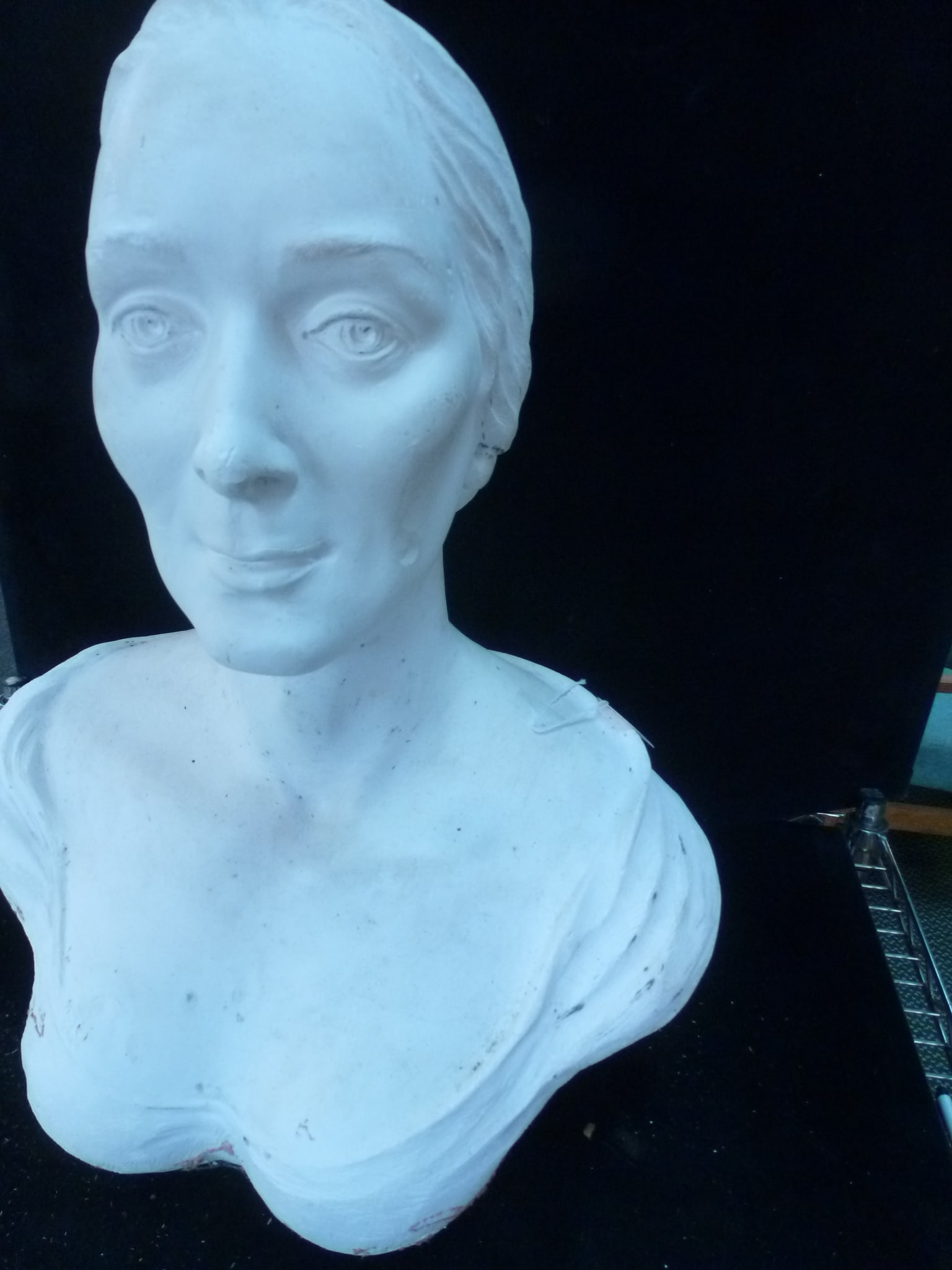 LIFE SIZE PLASTER PORTRAIT BUST