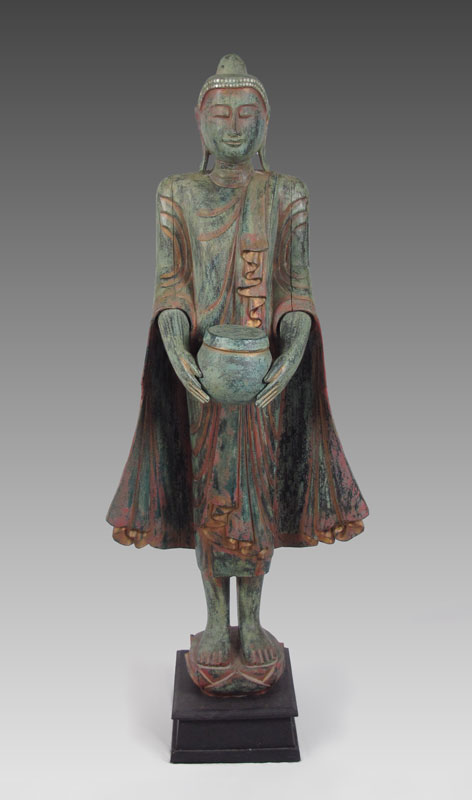 LIFE SIZE POLYCHROME CARVED
