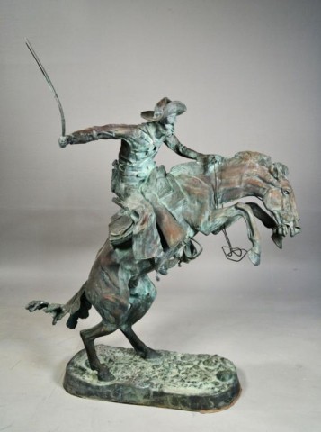 Life Size Remington Bronze Bronco