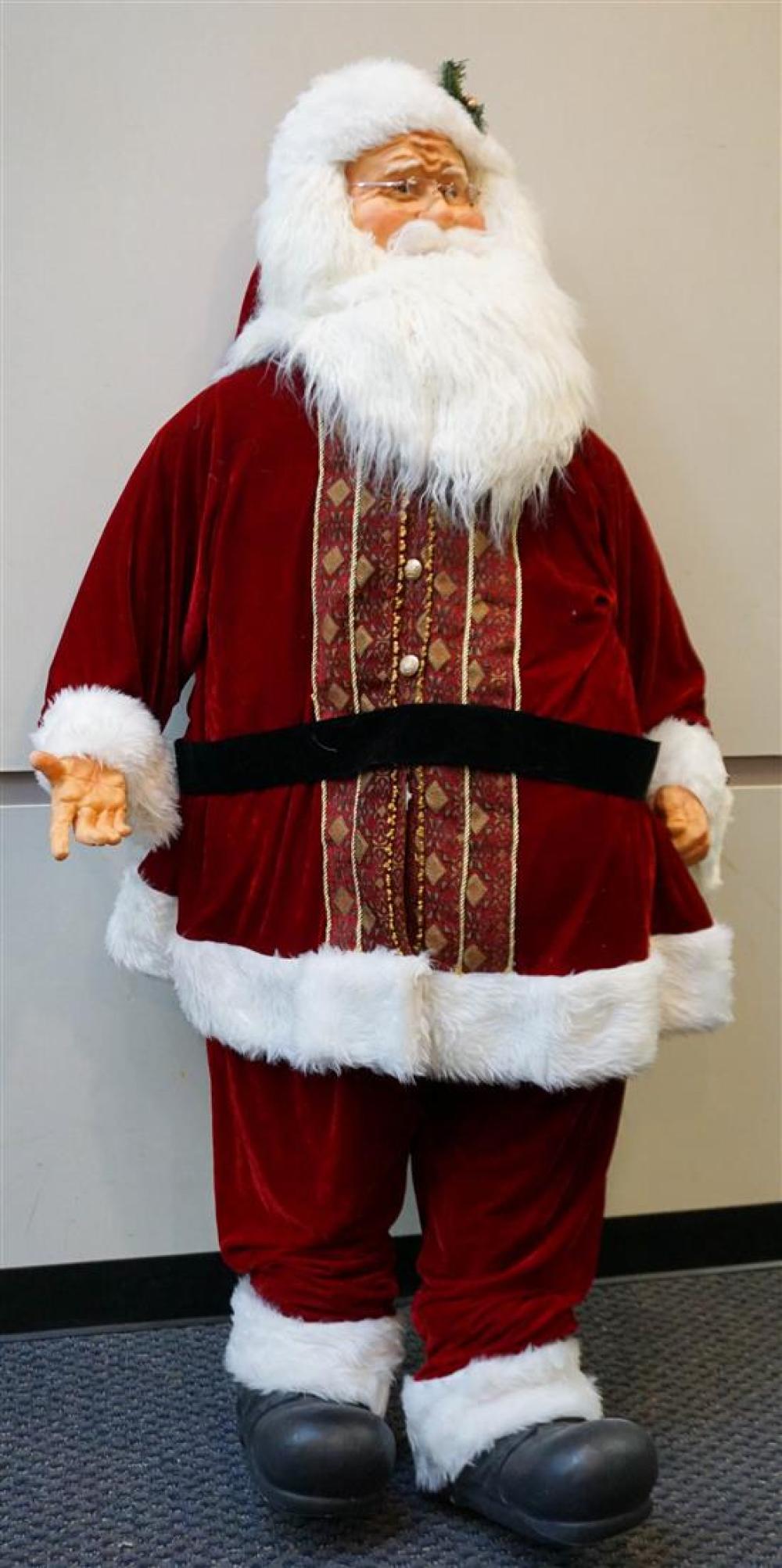 LIFE SIZE SANTA CLAUS, HEIGHT: 71