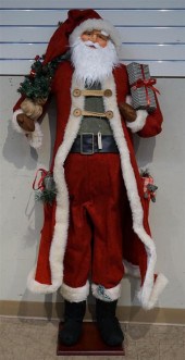 LIFE-SIZE STUFFED ST. NICHOLAS