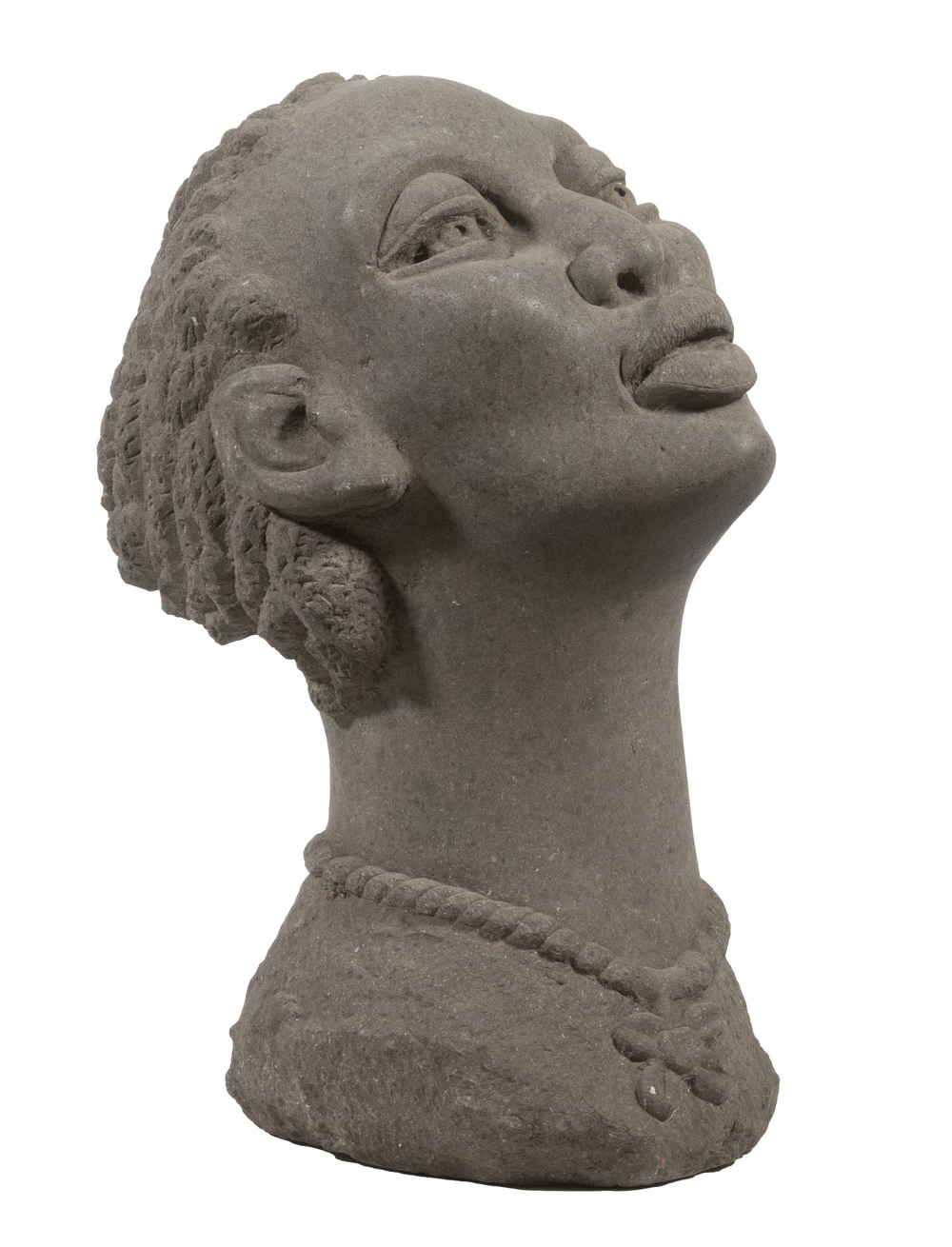 LIFE-SIZED CARVED STONE SCULPTURE