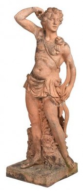 LIFE SIZED TERRA COTTA STATUE