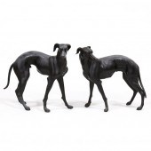 LIFESIZE PAIR OF VINTAGE BRONZ