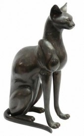 LIFESIZE PATINATED BRONZE SCUL