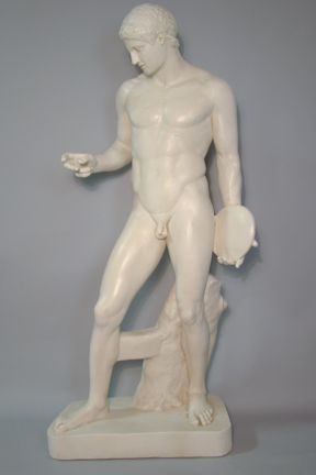 LIFESIZE WHITE PAINTED FIBERGLASS