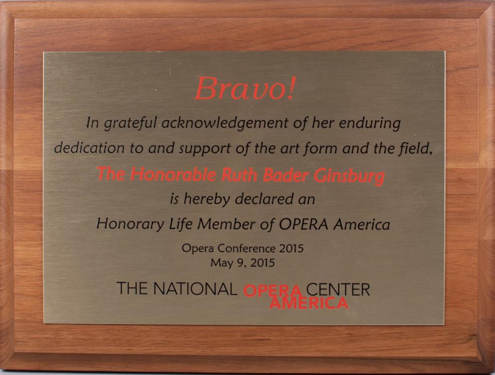LIFETIME MEMBERSHIP PLAQUE GIVEN TO