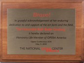 LIFETIME MEMBERSHIP PLAQUE GIV