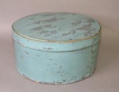 LIGHT BLUE PAINTED ROUND LIDDE