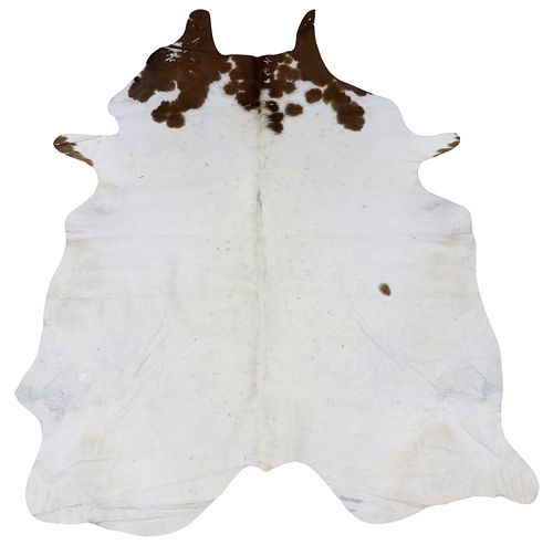 LIGHT BROWN &AMP; WHITE COWHIDE