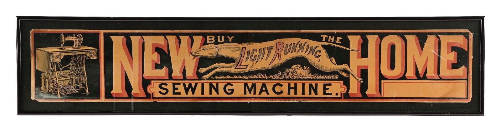 LIGHT RUNNING SEWING MACHINE SIGN
